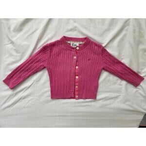 Lilly Pulitzer Girls 2T pink cardigan